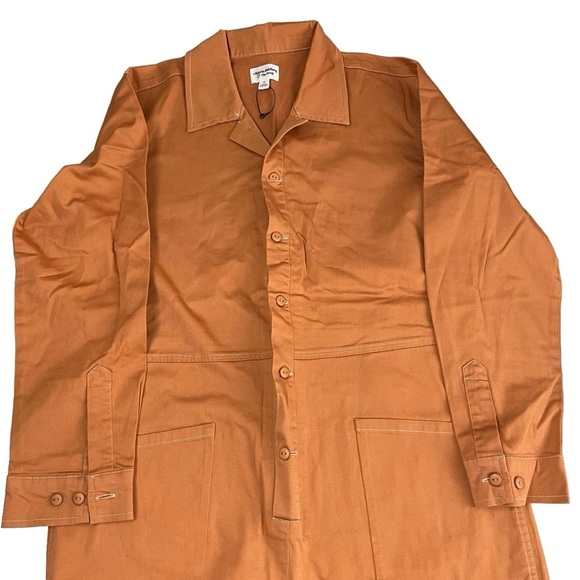 The Drop x victoria.dahlberg Rust Orange Utility Jumpsuit NWOT Medium - Picture 6 of 14